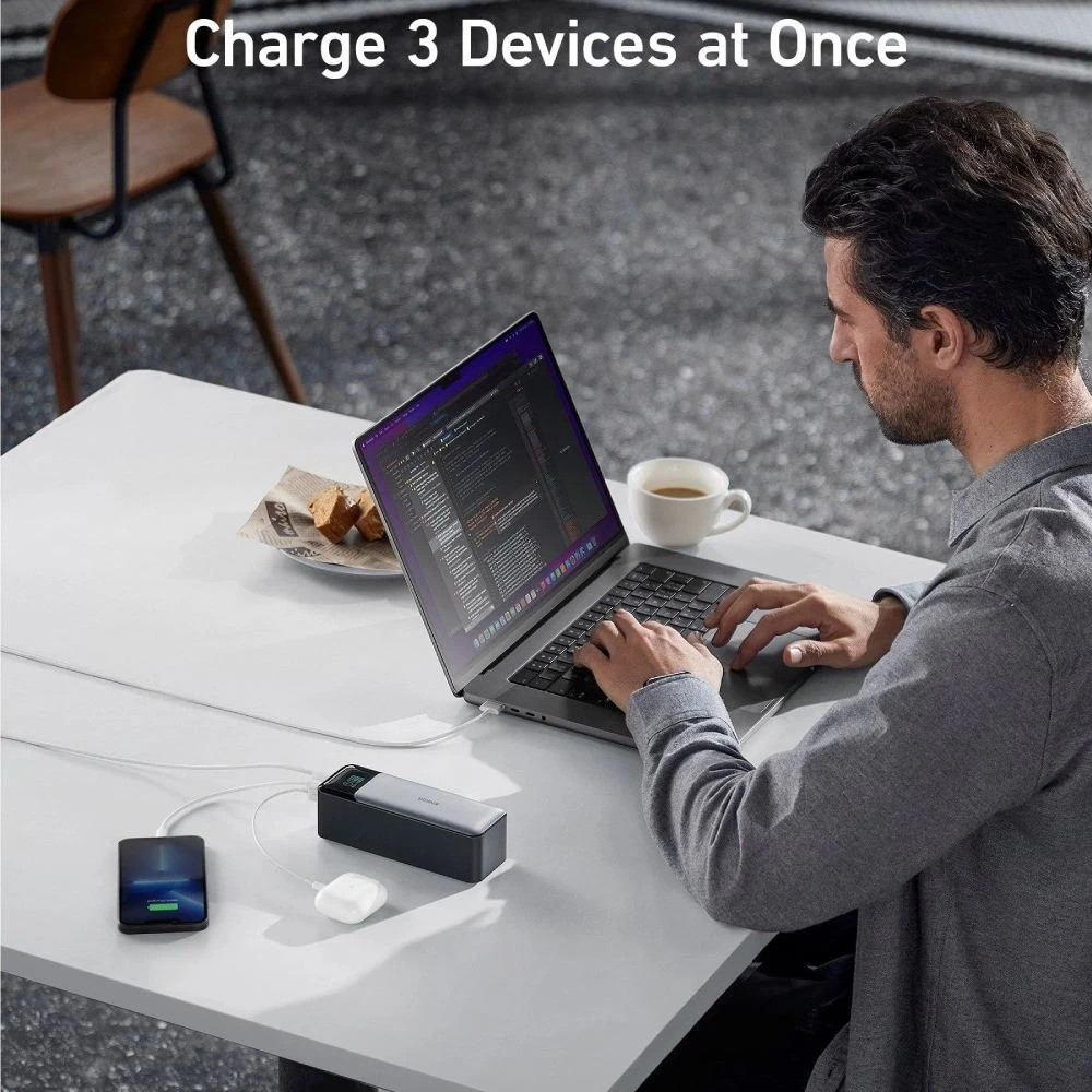 Універсальна мобільна батарея Anker PowerCore 737 GaNPrime 24000 mAh 140 W Black (A1289011) 16147 Харьков - изображение 10