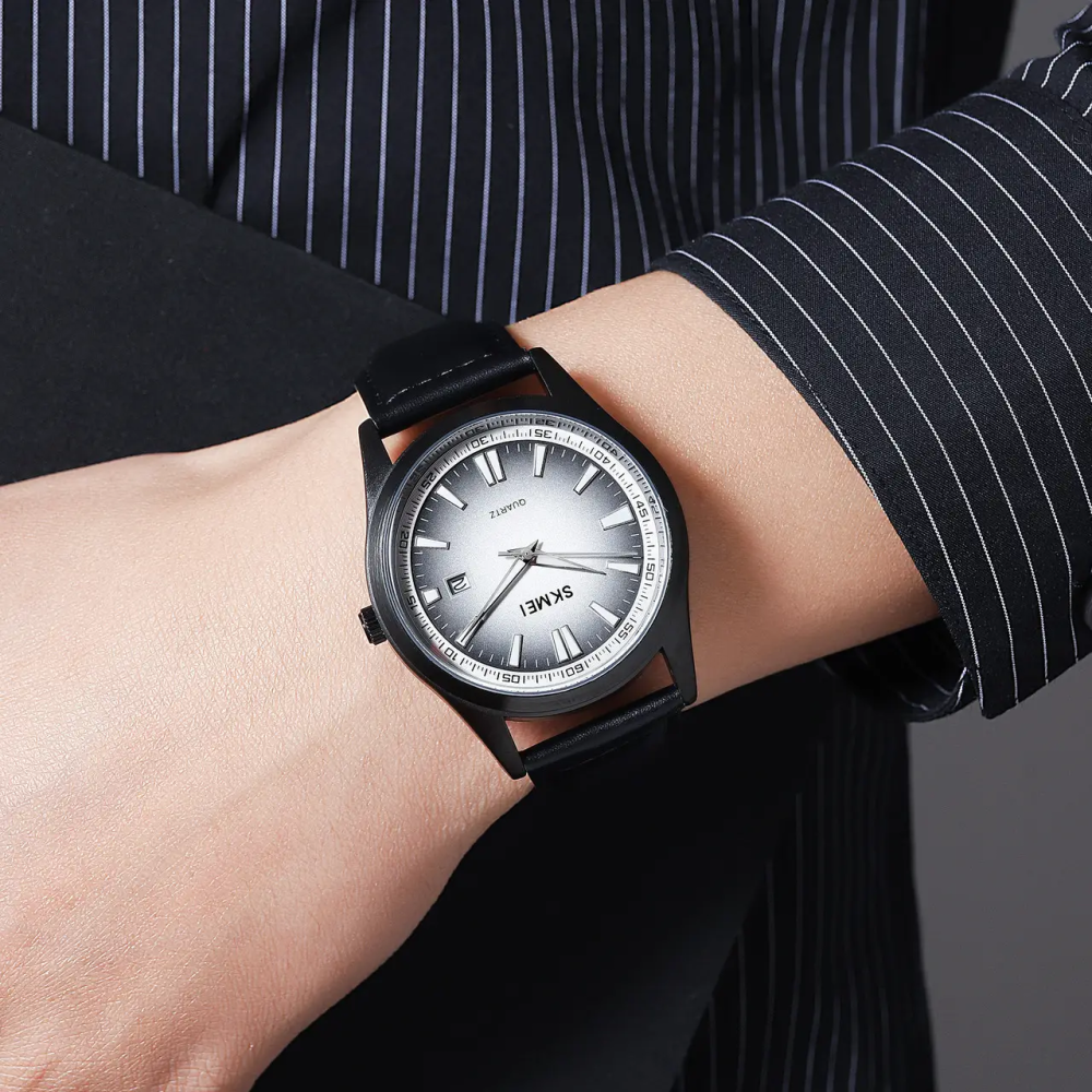 Годинник чоловічий класичний Skmei 1986 (Чорний) Київ - фото 6