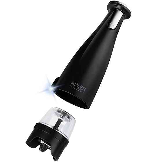 Млинок для спецій Adler AD 4449 black електричний/150мл/керамічні жорна/USB-C/3 змінні млинки/чорний Винница