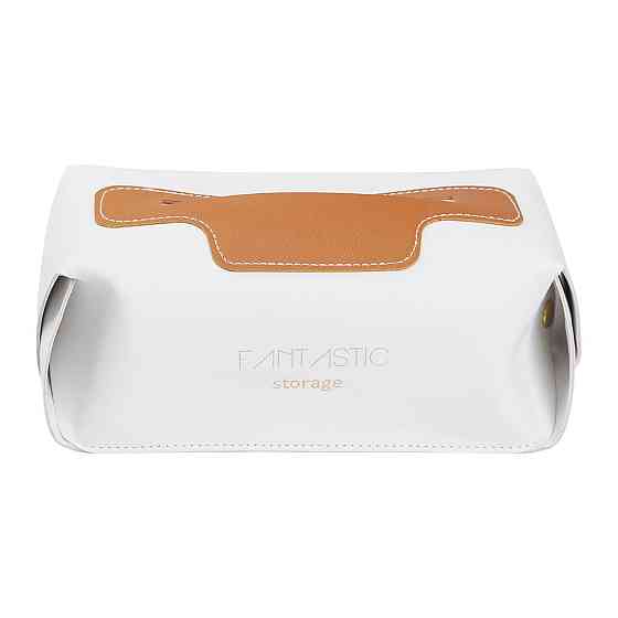 Салфетница из эко кожи 21х12х8 см контейнер для салфеток в автомобиль Белый HP-3-210W Киев