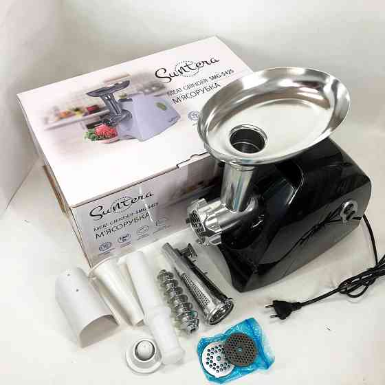 Кухонна м'ясорубка з реверсом Suntera, Побутова м'ясорубка для фаршу 'з 4 насадками FX-60 Івано-Франківськ