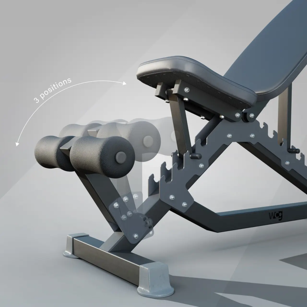 Скамья для жима горизонтальная регулируемая WCG Defender без стоек. Киев - изображение 5