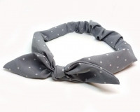 Пов'язка для волосся солоха краплі сіра Київ - фото 1