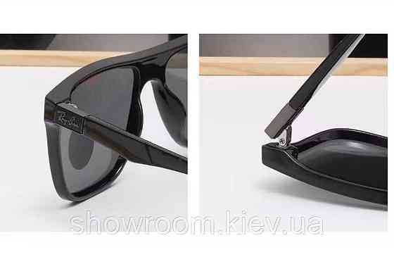 Мужские солнцезащитные очки с поляризацией Ray Ban (69092) черные Киев