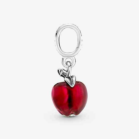 Серебряный шарм для браслетов Пандора Murano Glass Red Apple DangleMasterSem Киев