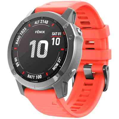Ремінець до смарт-годинника Armorstandart Silicone для Garmin 22mm Coral Red (ARM87731) Вінниця