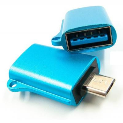Переходник OTG USB - Micro-USB blue Dengos (ADP-020) Винница - изображение 2