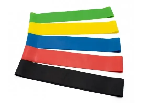 Резинки для фитнеса 30см, универсальный тренажер, 5 резинок, Резинки для йоги, Резинки для пилатеса Коломия