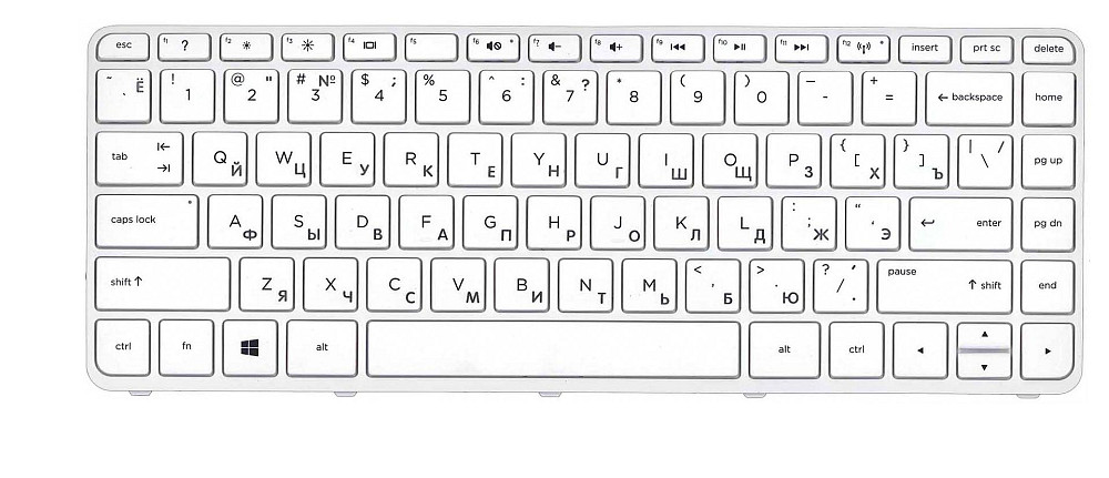 Клавиатура для ноутбука HP Pavilion (14-e) White, (White Frame), RU Вінниця - фото 2
