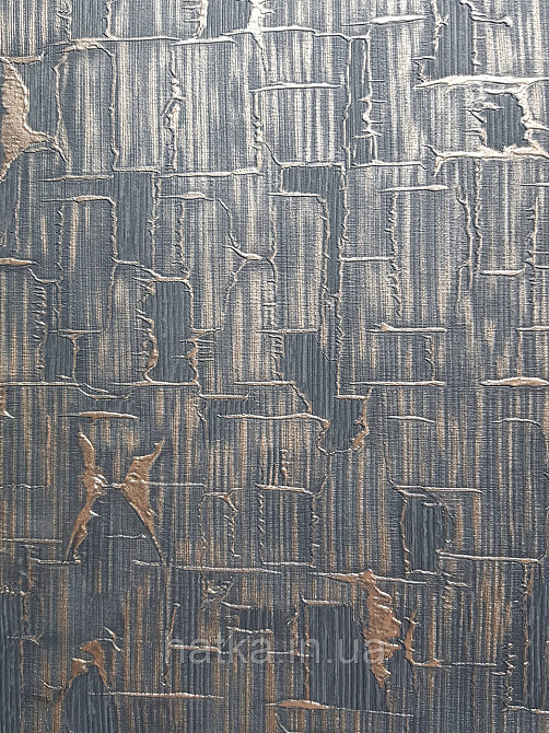 Шпалери вінілові на флізелін Erismann Casual Chic1.06х10 абстракція геометрія фігури лофт чорне золото 10260-10 Київ - фото 2