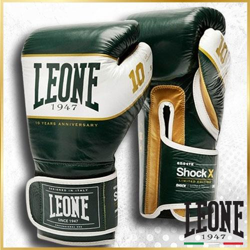 Боксерские перчатки Leone Shock натуральная кожа для бокса и тренировок 14 унций Киев - изображение 2