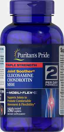 Хондропротектор Glucosamine, Chondroitin & MSM Triple Strength Joint Soother 180 Capl Луцьк