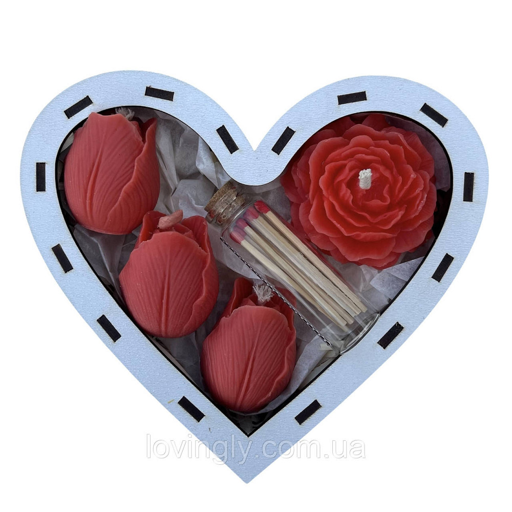 Нежный подарок женщине набор натуральных свечей - цветов. Ирпень - изображение 2