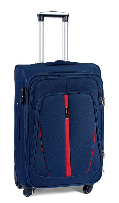 Чемодан тканевый WINGS 1706 средний 65 см темно-синий 4 колеса Киев - изображение 6