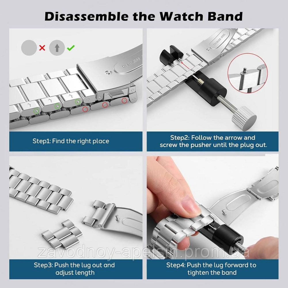 Ремінець Браслет Apple Watch 38 40 41 металевий (срібло) Одеса - фото 3