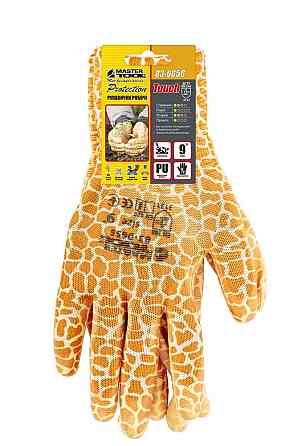 MASTERTOOL Рукавички безшовні трикотажні MASTERTOOL "Кульбаба" з поліуретановим покриттям долон Киев
