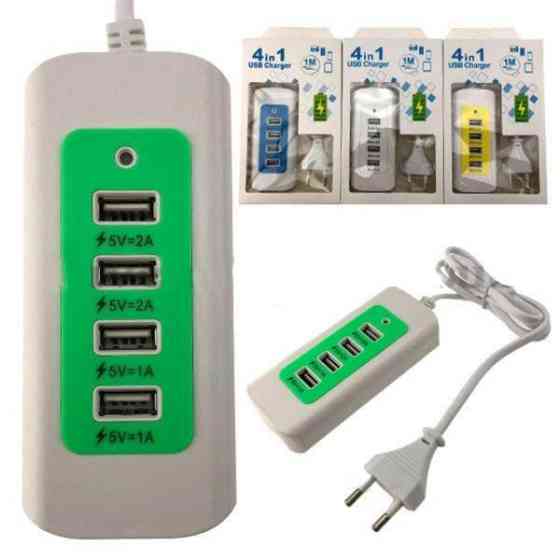 Мережна зарядка на 4 USB Київ