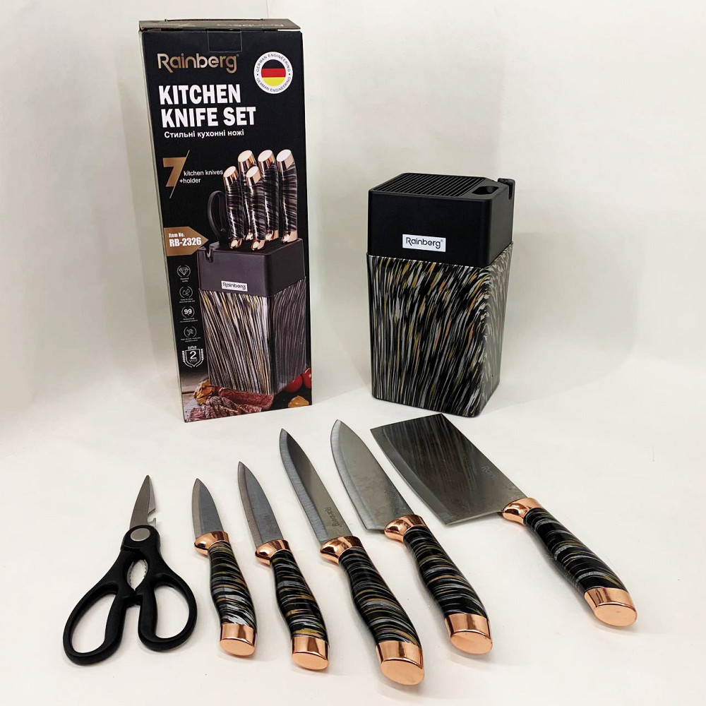 Набір ножів для кулінарних завдань, Набір ножів кухонних сталь Топ кращих для кухні XB-32 Івано-Франківськ - фото 4
