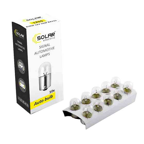 Лампа розжарювання Solar R10W 12V 10W BA15s, 10шт Київ