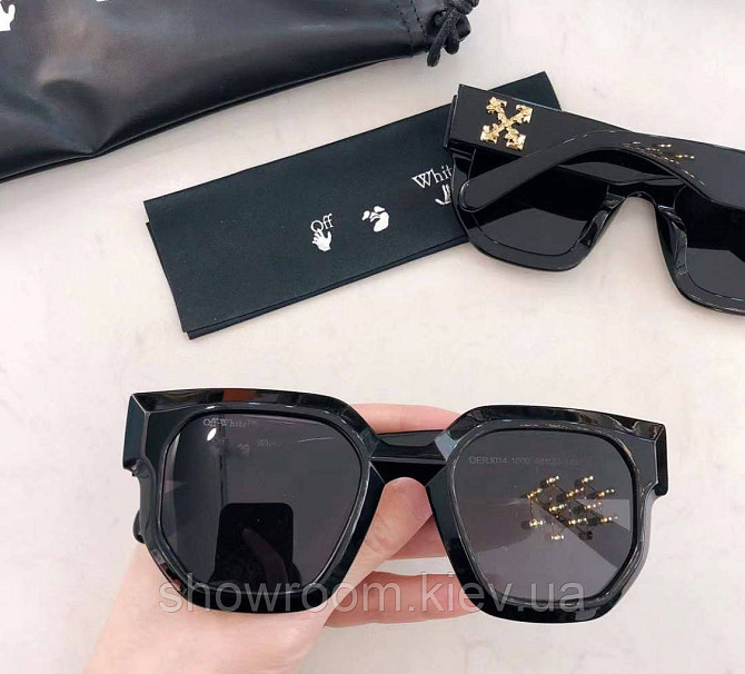 Солнцезащитные женские очки OFF White OERJ014 Black Lux Киев - изображение 2