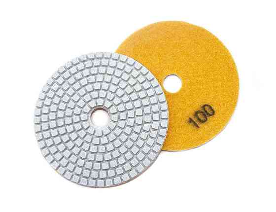 Круг алмазний шліфувальний на липучці 100мм, зерно 100 (черепашка) Харків