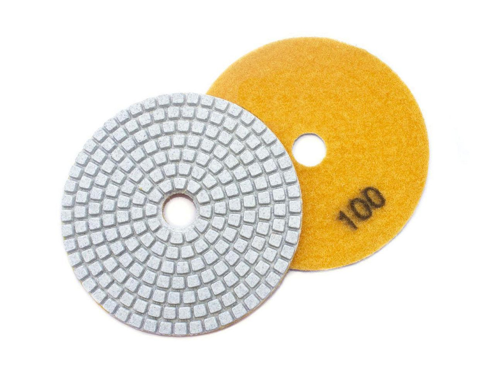 Круг алмазний шліфувальний на липучці 100мм, зерно 100 (черепашка) Харків - фото 1