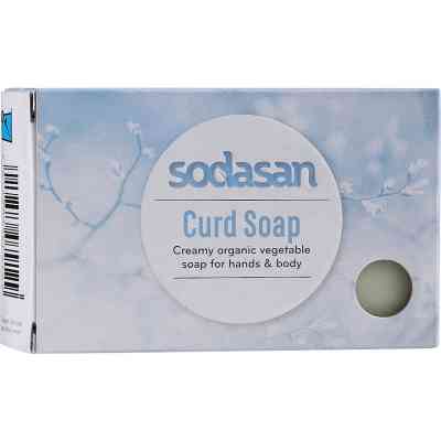 Тверде мило Sodasan органічне для чутливої шкіри Неароматизоване 100 г (4019886079129) Вінниця
