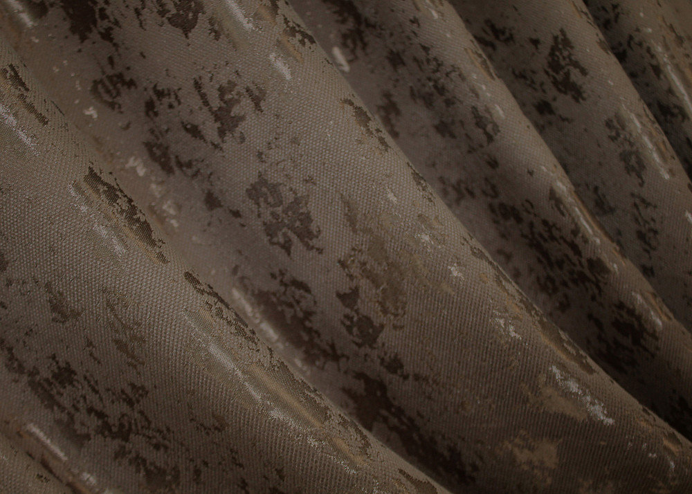 Комплект готових штор VR-Textil Льон мармур Pavliani AL № 1575ш Коричневий 150х270 см 2 шт (33-0435) Київ - фото 6