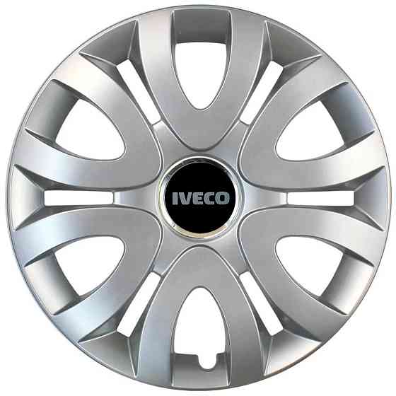 Автомобильные модельные колпаки R15 Iveco 330 4шт, SJS, серебристые Киев