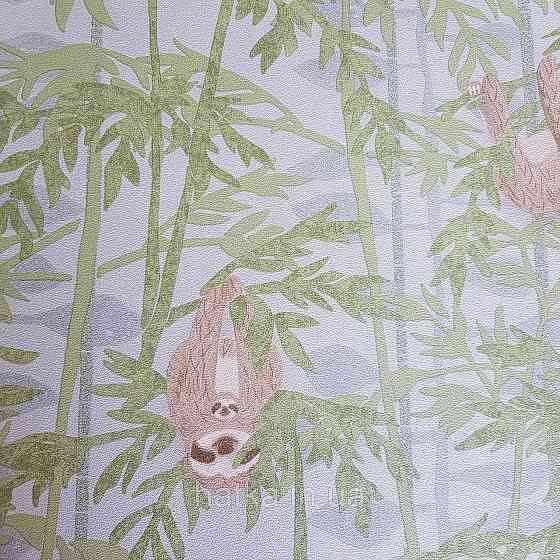 Шпалери флізелінові BN Doodleedo 0,53 х 10 м дитячі тропіки ведмеді коали коричневі зелені сірі Київ