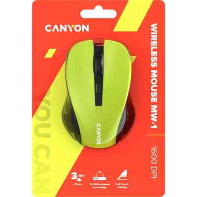 Мышка Canyon MW-1 Wireless Yellow (CNE-CMSW1Y) Винница