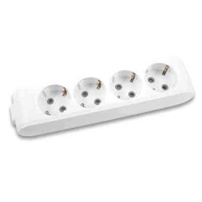 Колодка для подовжувача Panasonic X-tendia із заземленням 4 гнізда grey (WLTB04402GR-UA) Вінниця