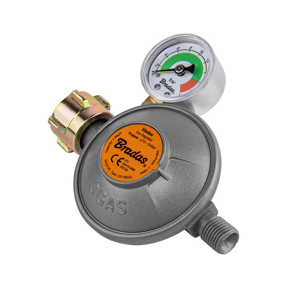 Редуктор газу 50 mbar, 1,5 кг/год., 1/4