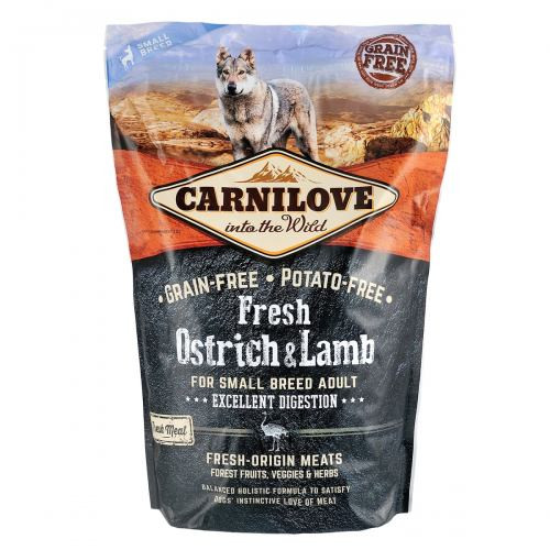 Корм сухой Carnilove Fresh Ostrich and Lamb for Small Breed Dogs для взрослых собак мелких пород со страусом и ягнятиной 1 Киев - изображение 3