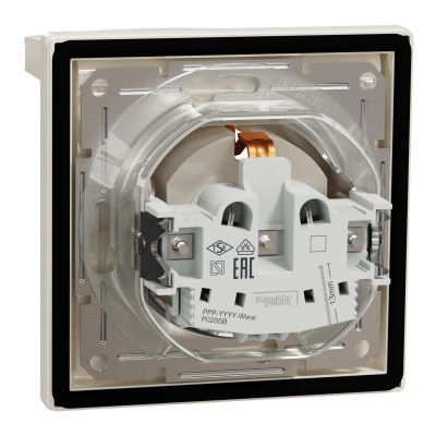 Розетка Schneider Electric ASFORA з кришкою IP44, крем (EPH3100323) Вінниця - фото 7
