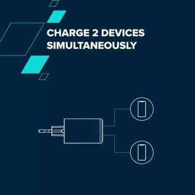 Зарядное устройство Canyon CU45AC GaN 45W 1xPD 1xQC EU White (CNS-CUW45AC) Винница