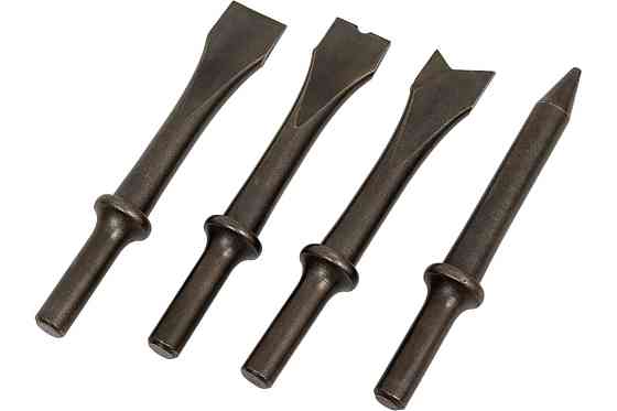 Набір зубил різнопрофільних 4пр.(кругла посадка ø10мм,L-125мм),в блістері Одеса