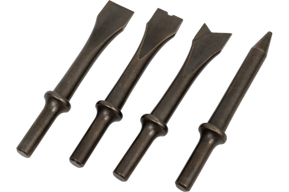 Набір зубил різнопрофільних 4пр.(кругла посадка ø10мм,L-125мм),в блістері Одеса - фото 1