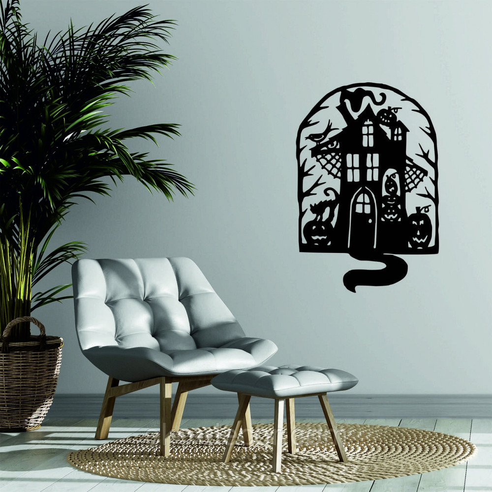 Декоративне настінне Панно «Замок», Декор на стіну 90*61 см, Чорний Київ - фото 3