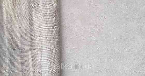 Шпалери вінілові на флізеліні Grandeco Amelia під венеціанську штукатурку структурні темно-бежеві Київ