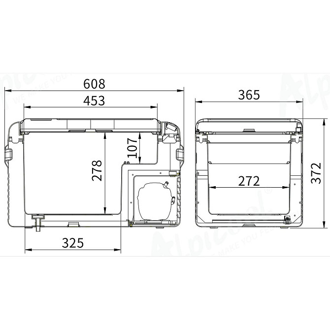 Компрессорный автохолодильник Alpicool CL30G (29 литров, LG Compressor). До -20℃, (12, 24, 220 вольт Дніпро - фото 8