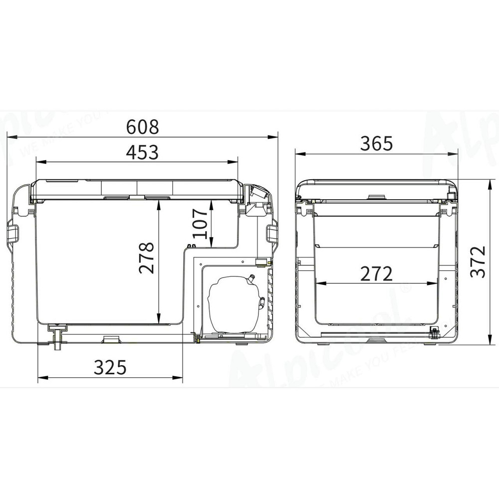 Компресорний автохолодильник Alpicool CL30G (29 літрів, LG Compressor). До -20℃, (12, 24, 220 вольт) Київ - фото 8