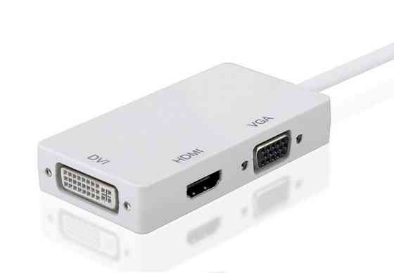 Перехідник mini DisplayPort M --> HDMI/VGA/DVI (24+5), FHD 1080p Вінниця