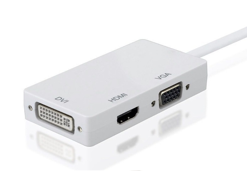 Перехідник mini DisplayPort M --> HDMI/VGA/DVI (24+5), FHD 1080p Вінниця - фото 4
