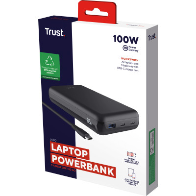 Батарея універсальна Trust 20000mAh Laro 100W PD/3.0 QC/3.0 (25240_TRUST) Вінниця - фото 9