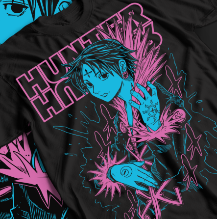 Футболка аниме Охотник × Охотник оверсайз (S/M/L) Черний AnimeJ0631 Днепр