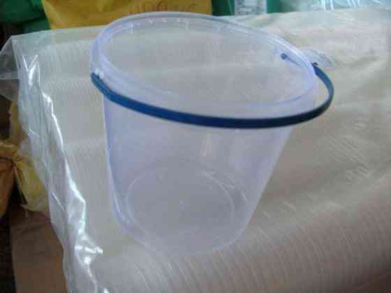 Ведро круглое с крышкой 3 л, прозрачное (1 шт) Харьков