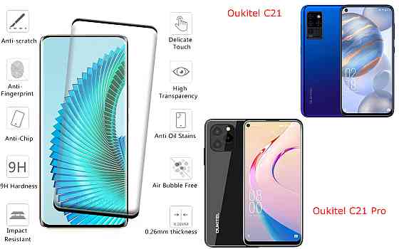 Захисне скло HyperGlass Pro для Oukitel C21, Oukitel C21 Pro – максимальна чутливість та захист Київ