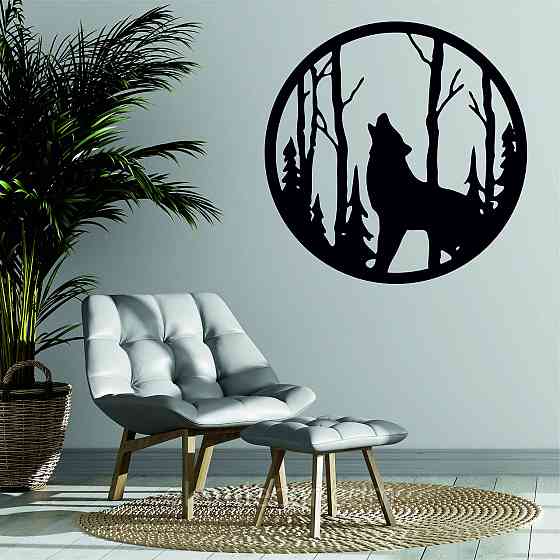 Декоративное настенное Панно «Волк», Декор на стену Киев