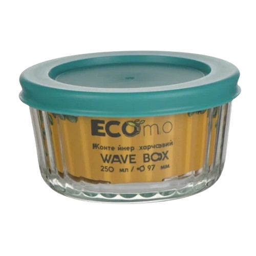Контейнер для харчових продуктів 250мл круглий Wave Box ECOMO Житомир